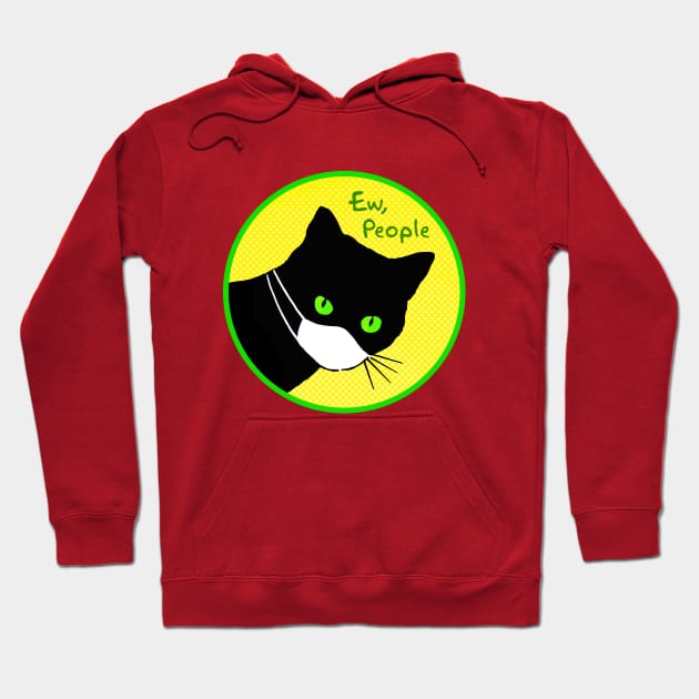 Black Cat hates you virus Hoodie by Pickledjo